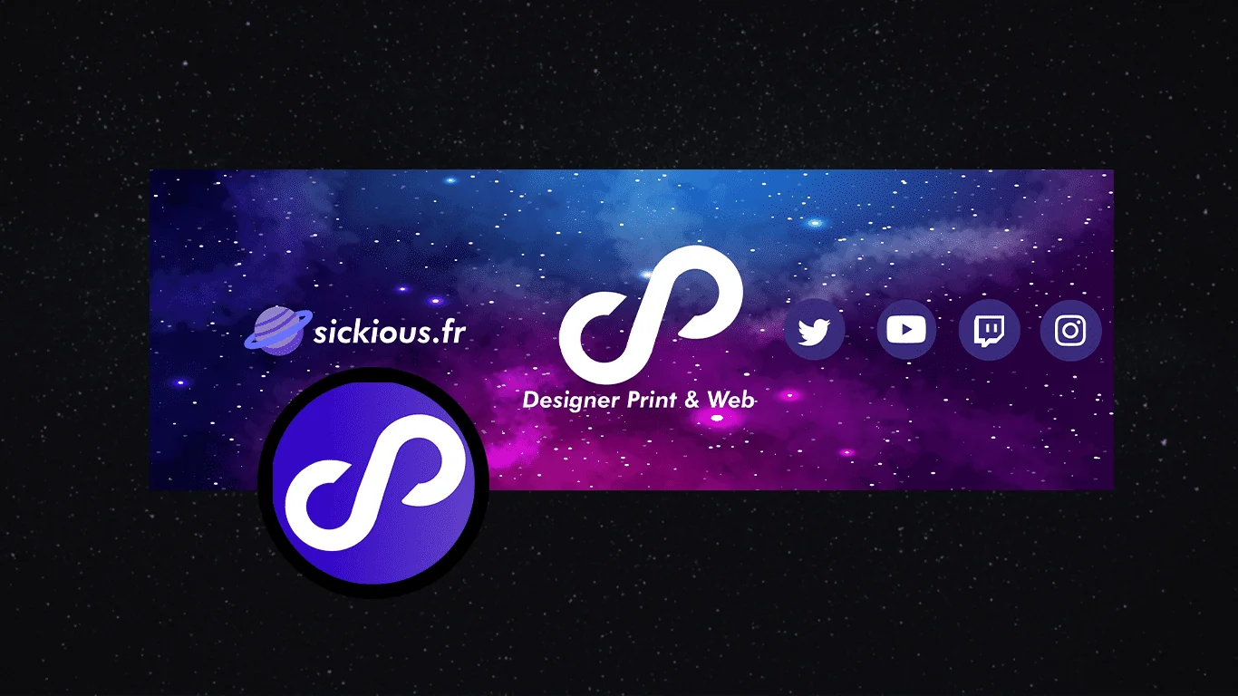 Sickious bannière réseaux sociaux — Design Graphique — Sickious