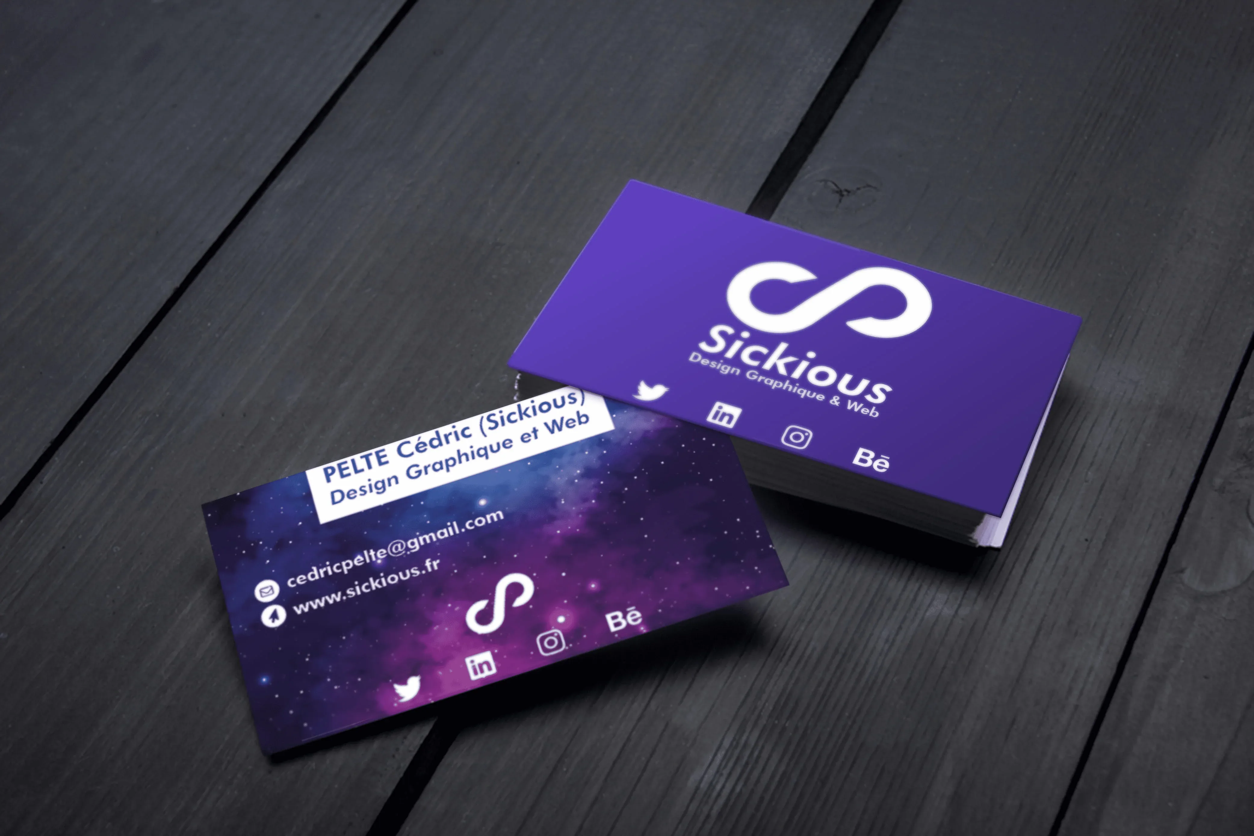 Sickious carte de visite — Design Graphique — Sickious
