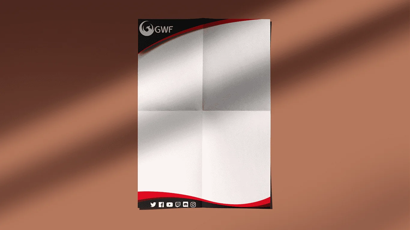 GWF eSport mise en page A4 — Design Graphique — Sickious