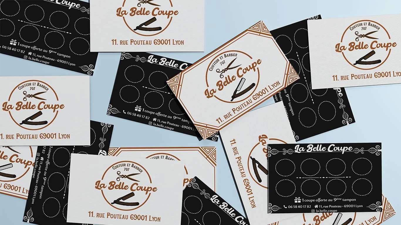 La Belle Coupe carte de fidélité — Design Graphique — Sickious