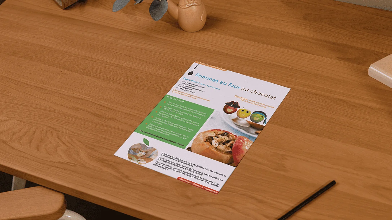 Recette de cuisine mise en page — Design Graphique — Sickious