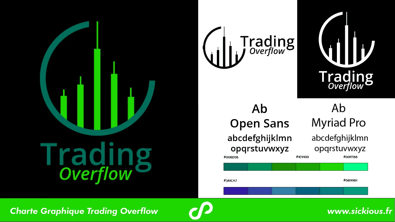 Charte graphique Trading Overflow, variante — Identité Visuelle — Sickious